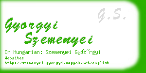 gyorgyi szemenyei business card